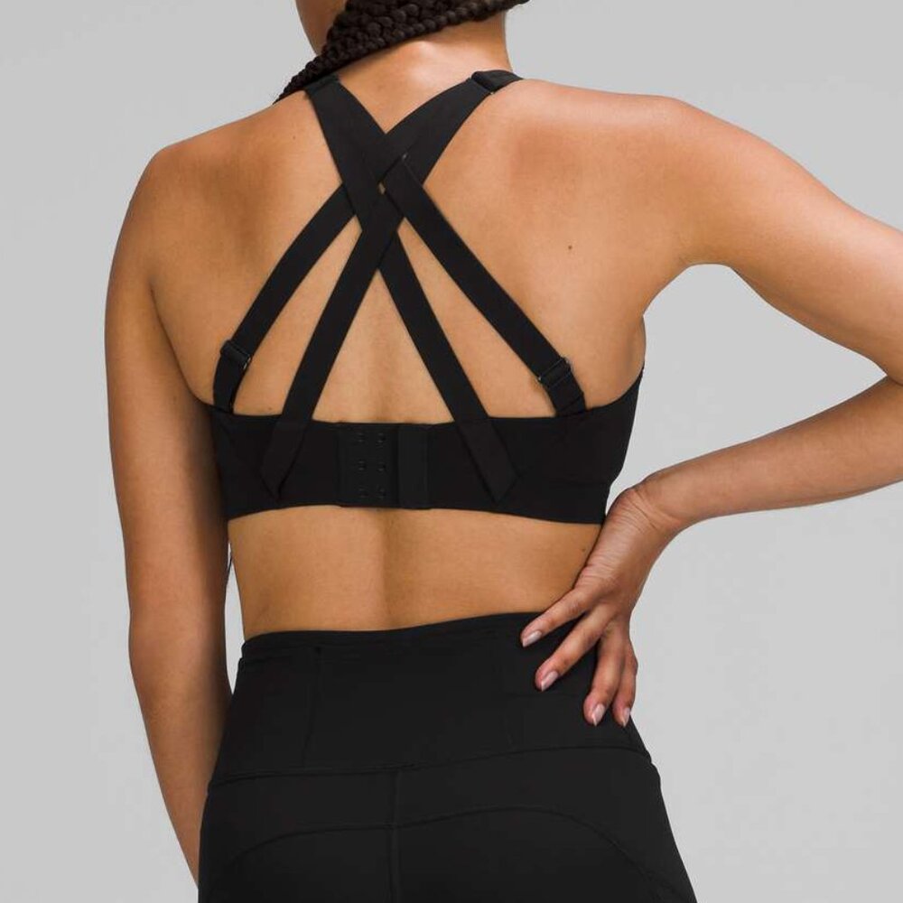 NEW Lululemon Energy Bra *High Support, B–DDD Cups Black size 38D